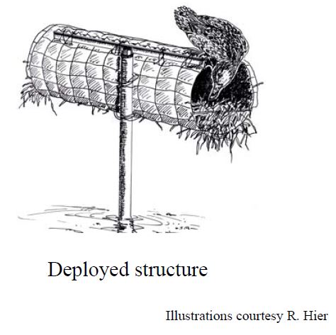 Picture of a single-cylinder nest structure.